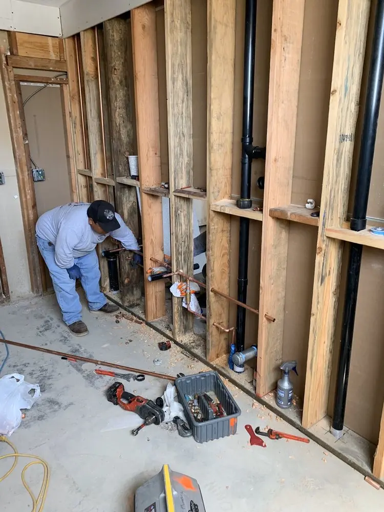 Commercial rough-in plumbing for Gas Line Repair in Central Cocoanut